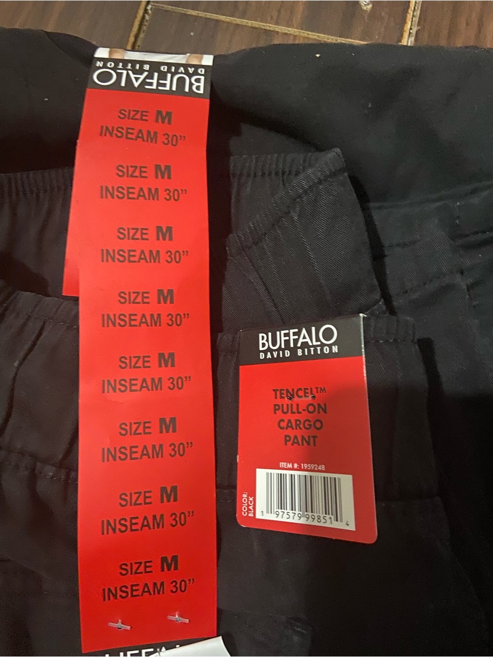 Buffalo Women's Cargo Tencel Pant Sz: M Black - Picture 9 of 10